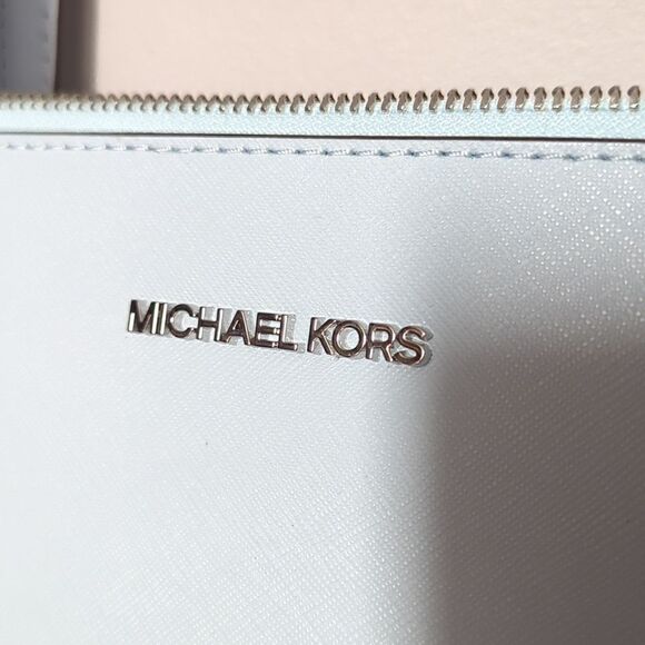 NWT Michael Michael Kors Blue Charlotte Bag - Picture 3 of 7